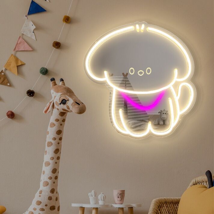 Puppy Love LED Mirror Neon Light