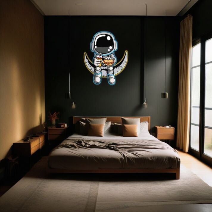 Wall-Mounted Astronaut Led Neon Sign Light Pop Art