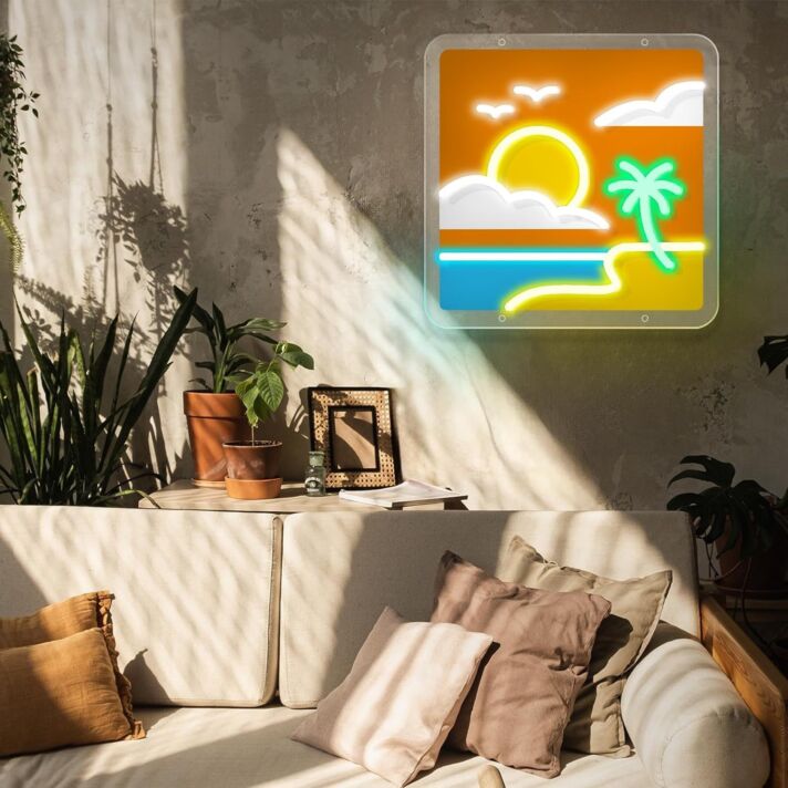 Beachside Bliss Led Neon Sign Light Pop Art