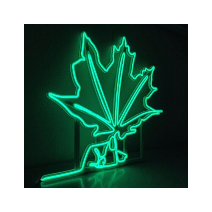 Summer Large Green Leaf Neon Sign