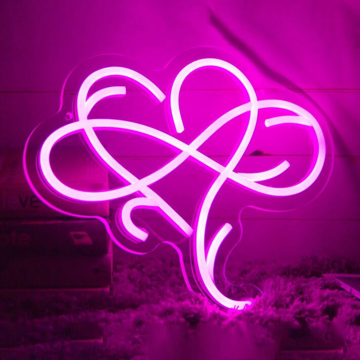 Infinite Love Heart Neon Light