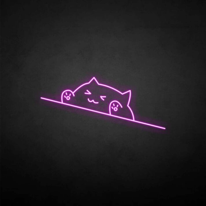 'Happy cat' neon sign