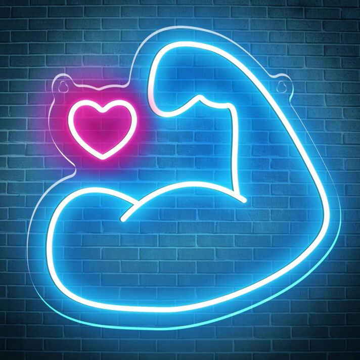 Bodybuilding Muscular Arm Neon Sign