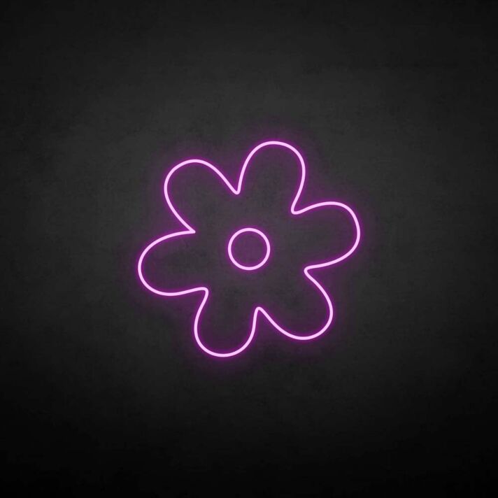 Little flower' neon sign