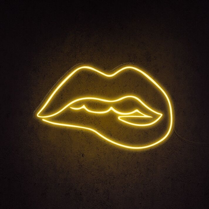 Irresistible Lips Neon Sign for Bold and Playful Spaces