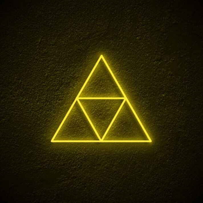 Triforce Neon Sign for Gamers and Zelda Fans