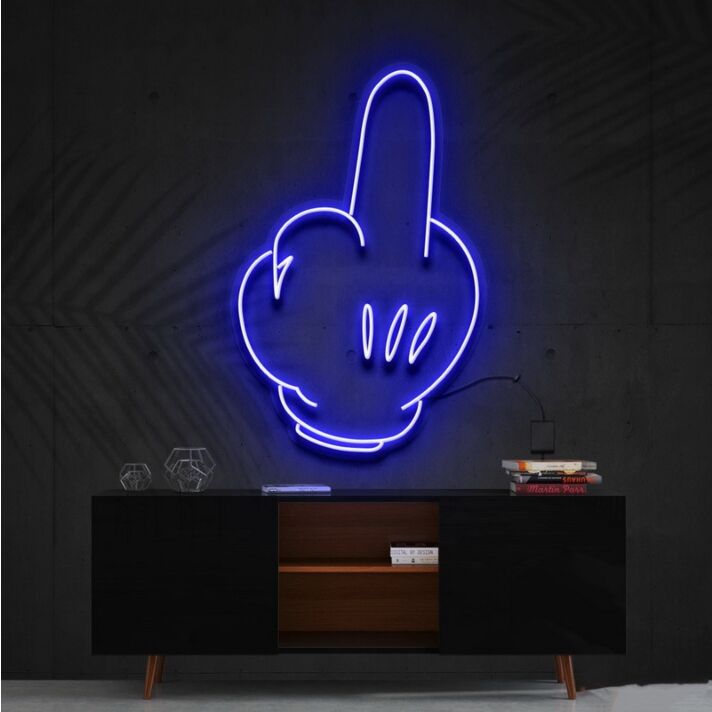 Bad Attitude Mickey Neon Sign for Edgy and Unique Decor
