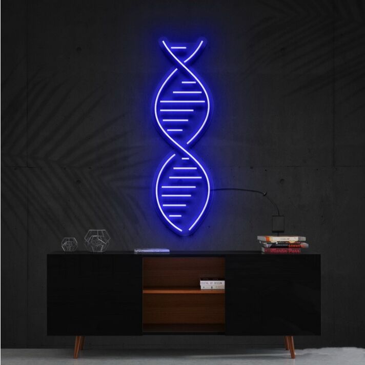 Dna Neon Sign for Science and Biology Enthusiasts