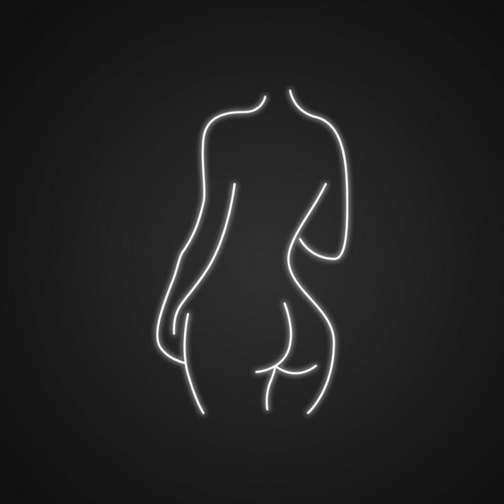 Body Neon Sign for Fitness and Artistic Spaces