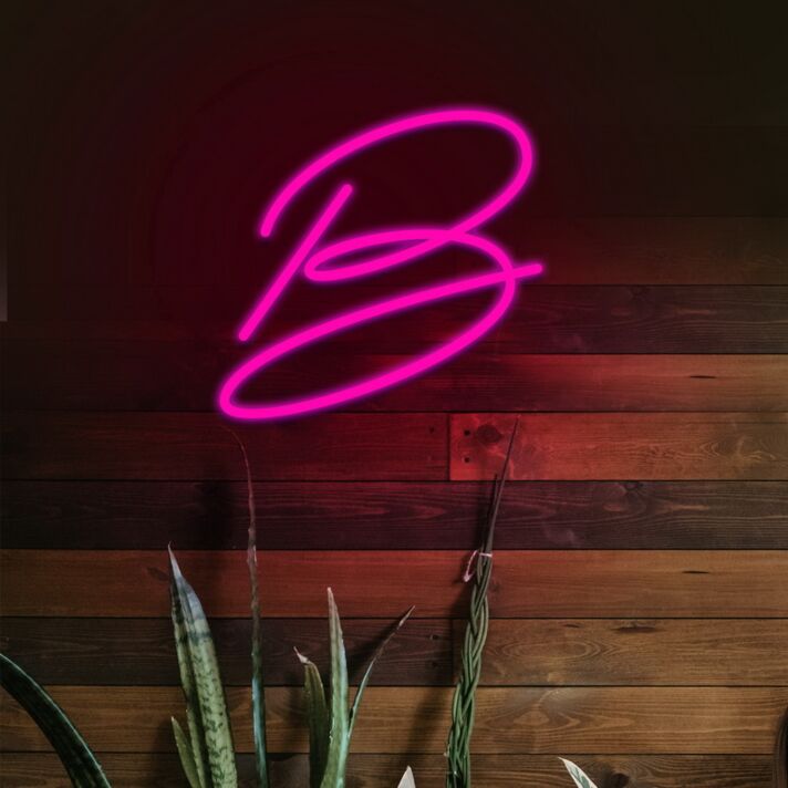 Letter B Neon Sign for Personalized and Fun Decor