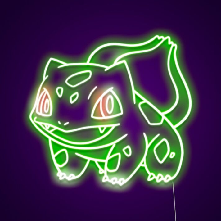 Balbasaur Neon Sign for Anime Fans and Fun Spaces