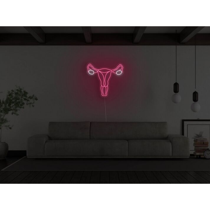 Uterus Neon Sign for Empowering and Feminist Decor
