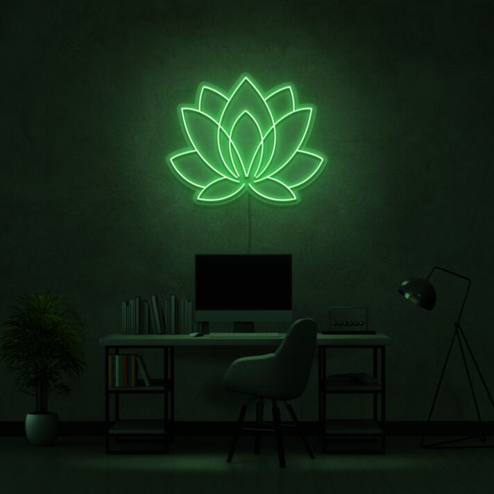 Lotus Neon Sign for Peaceful and Tranquil Spaces