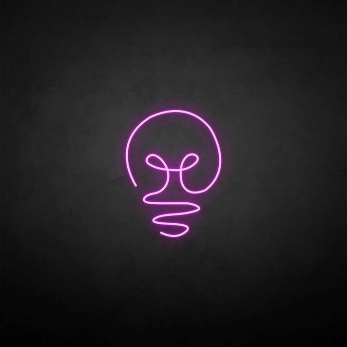 'Light Bulb' neon sign