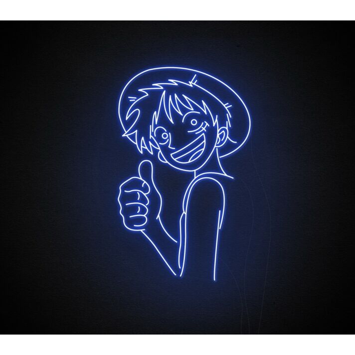 Luffy Neon Sign for Anime Fans