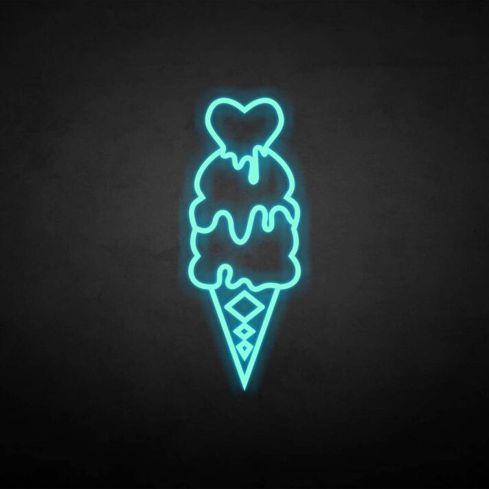 'Ice Cream' neon sign