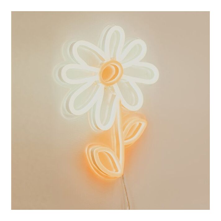 Daisy Neon Sign for Floral and Elegant Decor