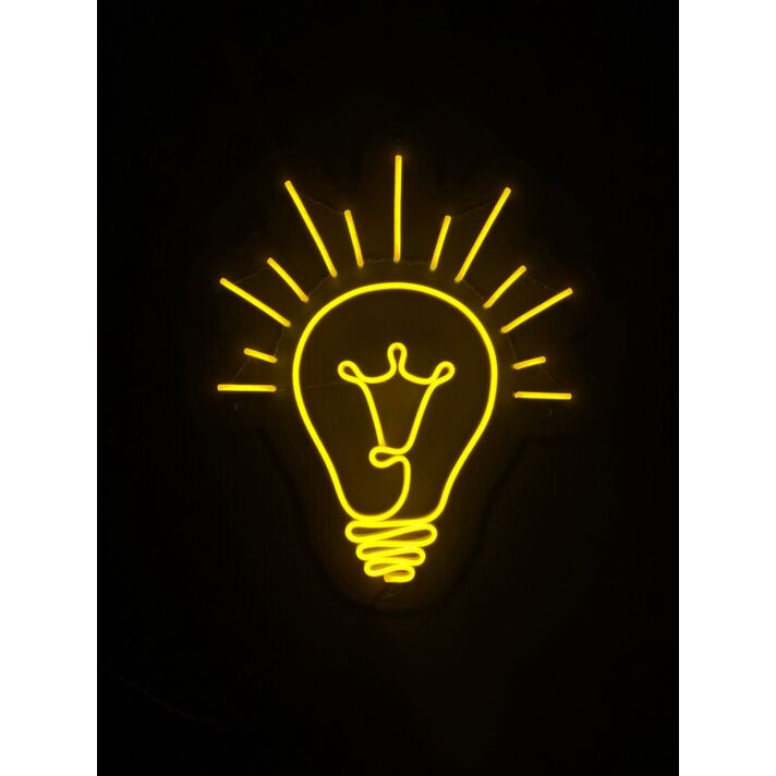 Light Bulb Neon Sign for Bright and Creative Spaces