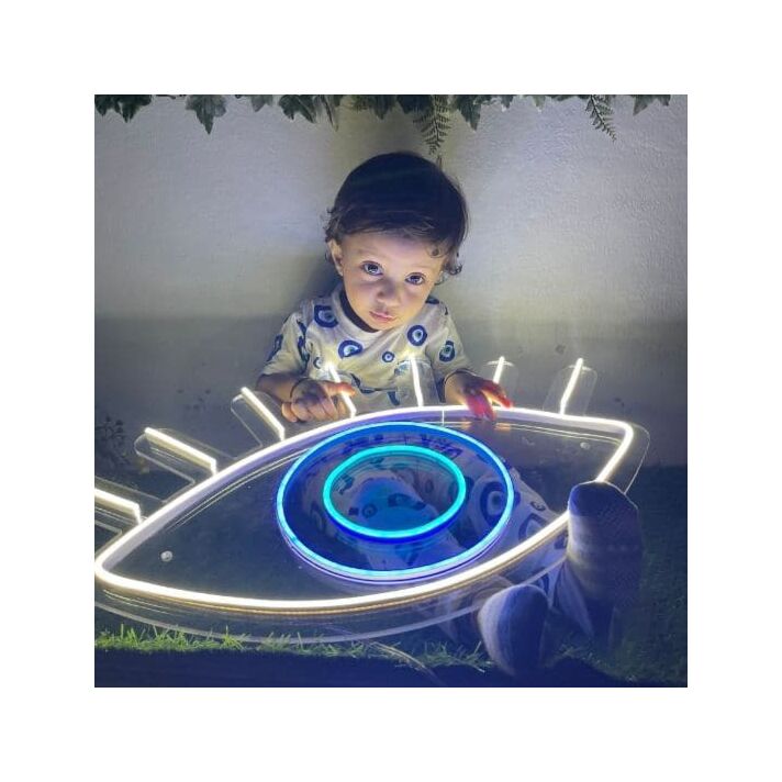 Evil Eye Neon Sign for Mystical and Whimsical Decor