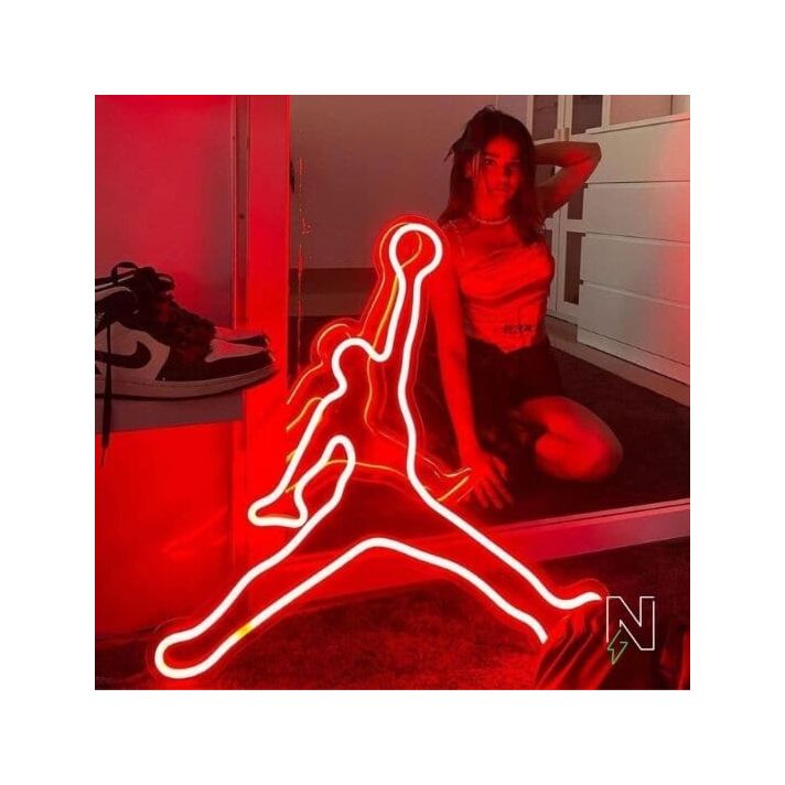 Jumpman Neon Sign for Sports Fans