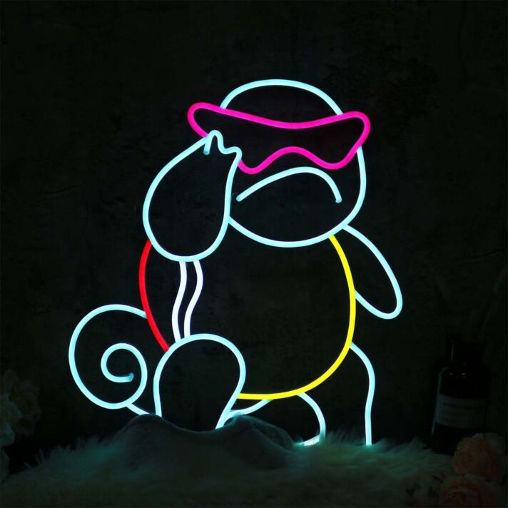 Anime Squirtle Custom Neon Sign for Anime Fans