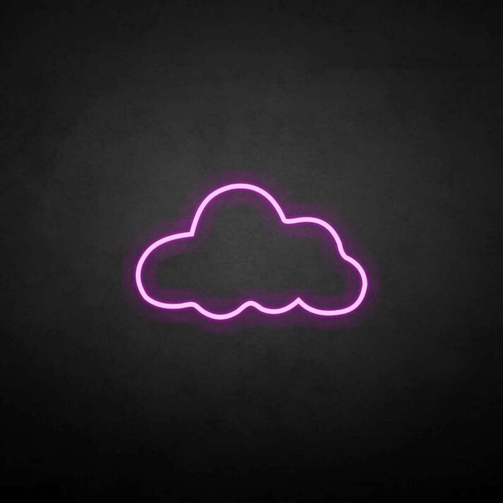 'Cloud' neon sign