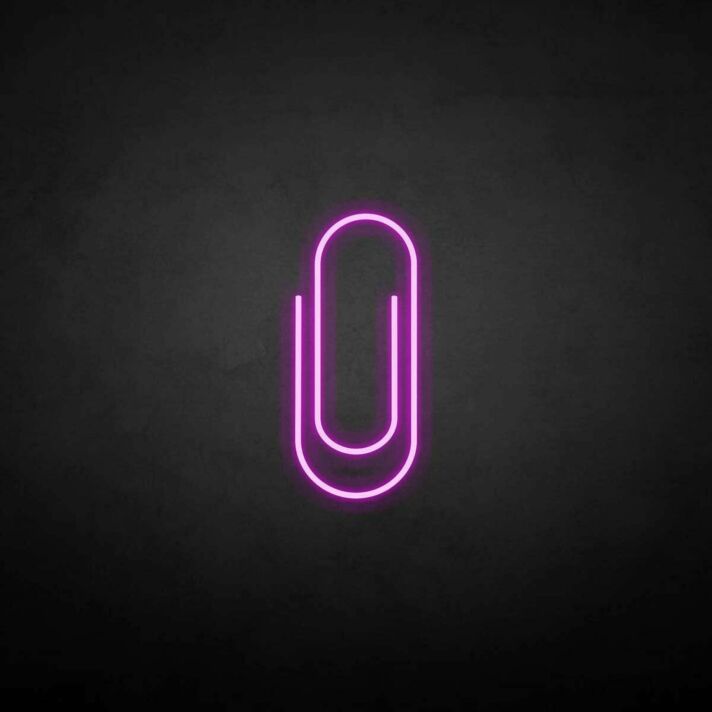 'Clip' neon sign