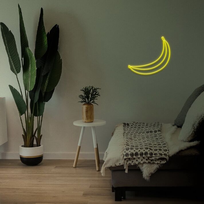 Banana Neon Sign for Fun and Whimsical Decor