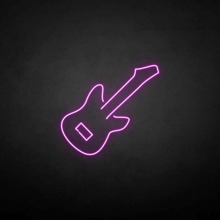 'Guitar' neon sign