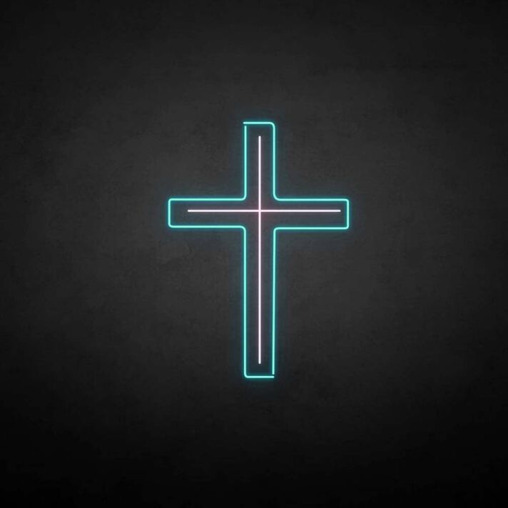 'Crucifix' neon sign