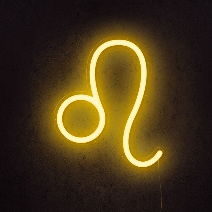 Leo Horoscope Neon Sign V2 for zodiac-themed decor