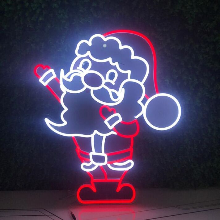 Santa Claus Neon Sign perfect for Christmas decorations