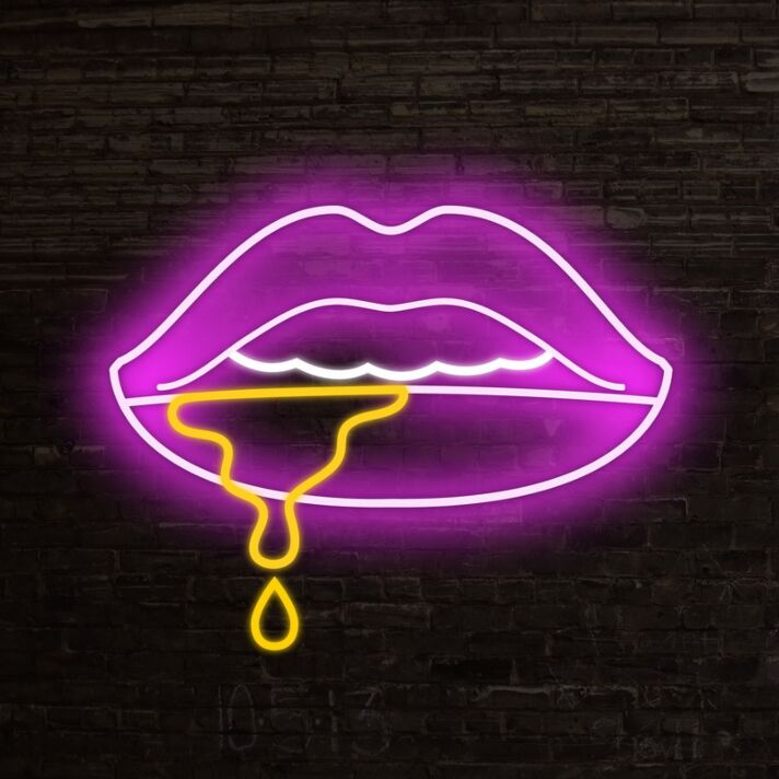 Aesthetic Drool Neon Sign for artistic and stylish decor