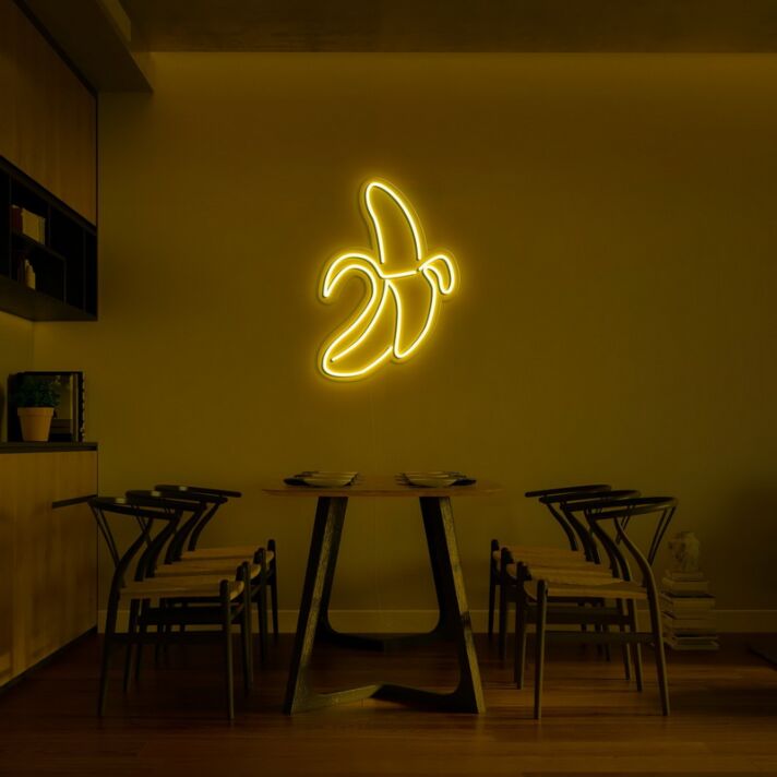 Banana Neon Sign for Fun Decor