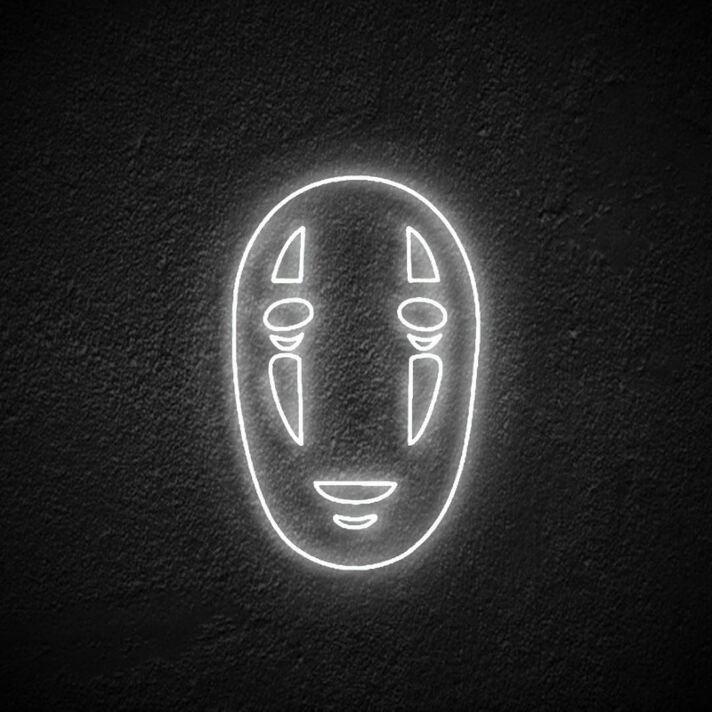 No Face Neon Sign for Studio Ghibli Lovers
