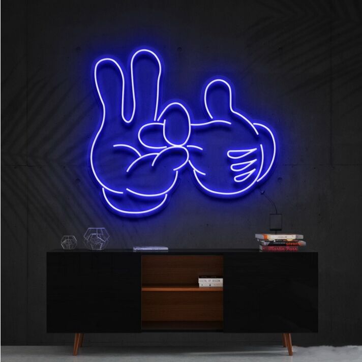 Bad Intentions Mickey Neon Sign for Artistic Spaces