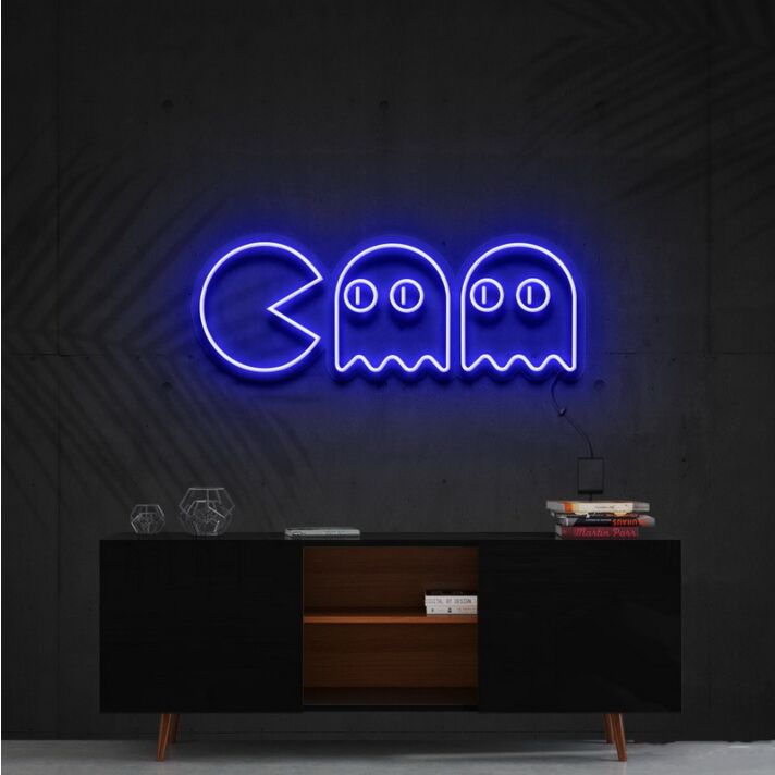 Chasing Ghosts Neon Sign for Playful and Bold Decor