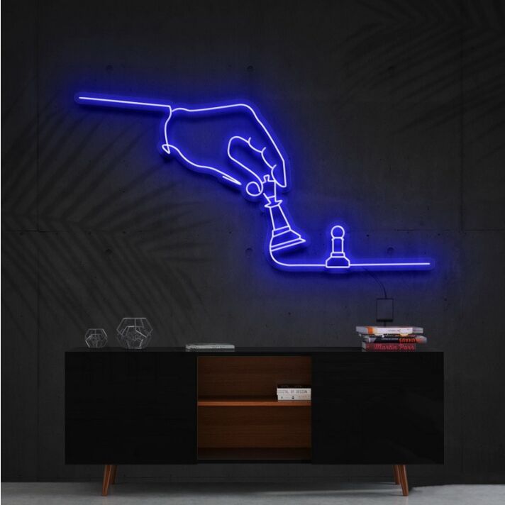 Checkmate Neon Sign for Chess and Game Lovers