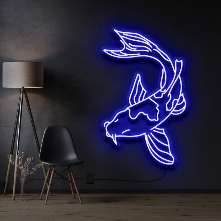 Koi Fish V2 Neon Sign for Nature and Artistic Decor