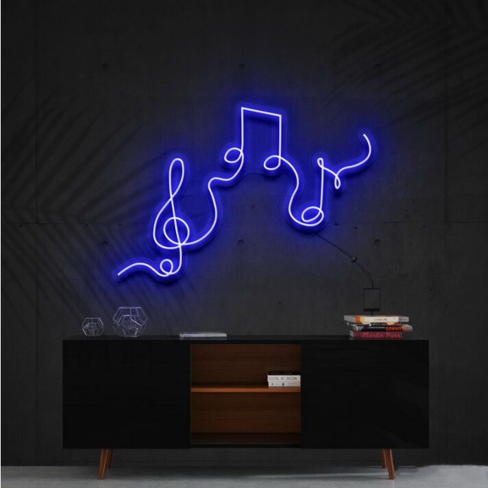 Musical Flow Neon Sign for Music Lovers and Studios