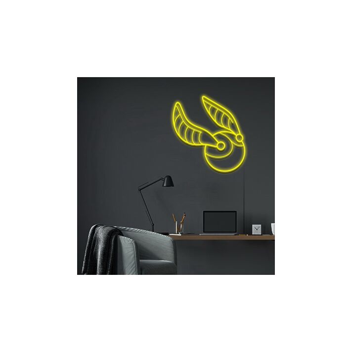 Snitch Neon Sign for Harry Potter Fans