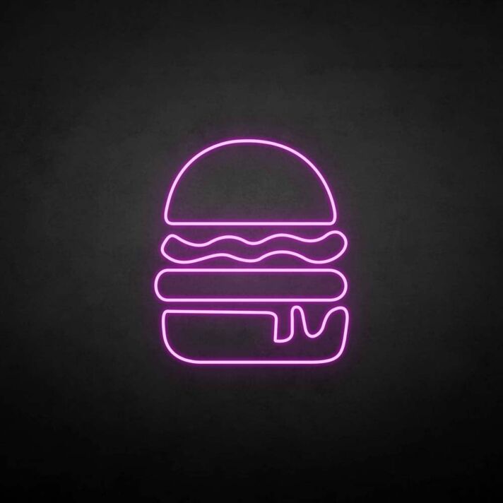 Humburger2' neon sign