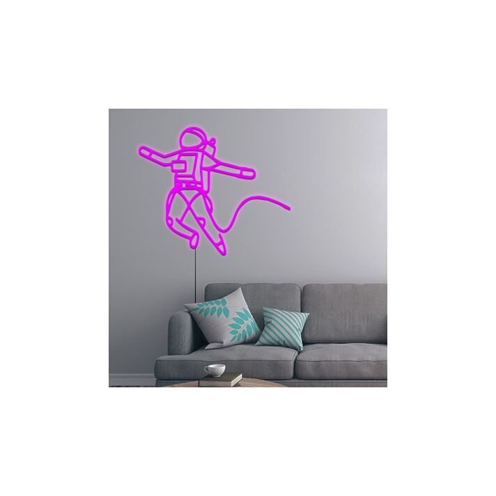 Astronaut Neon Sign for Space Themed Decor