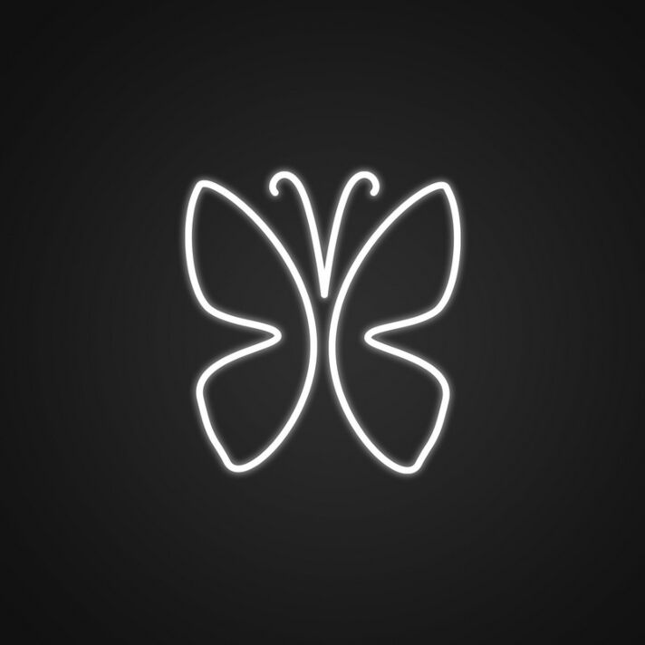 Butterfly Custom Neon Sign V2 for Nature and Kids Rooms
