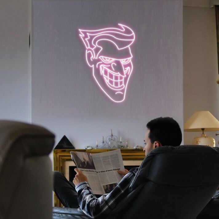 Joker Neon Sign for Bold and Edgy Decor