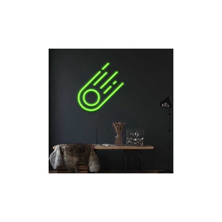 Comets Neon Sign for Space Themed Decor