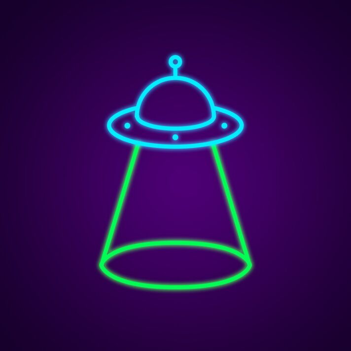 Alien Ufos Neon Sign for Sci-Fi Fans