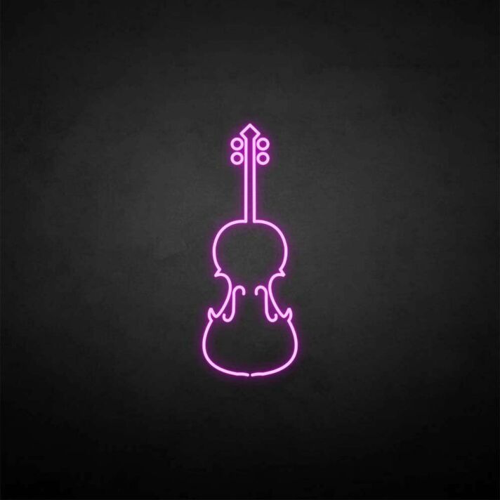 Violin' neon sign