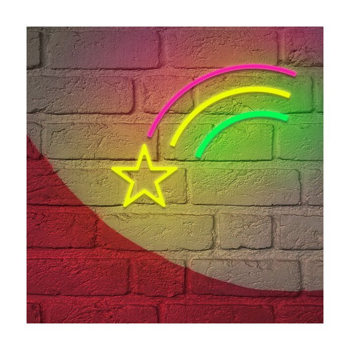Shooting Star Neon Sign Make a wish every night