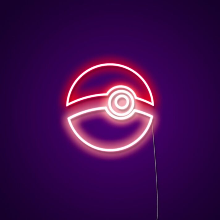 Pokeball Neon Sign Perfect for Anime fans